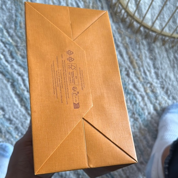 Louis Vuitton small Orange Bag with Blue Handles shopping bag - Picture 2 of 5